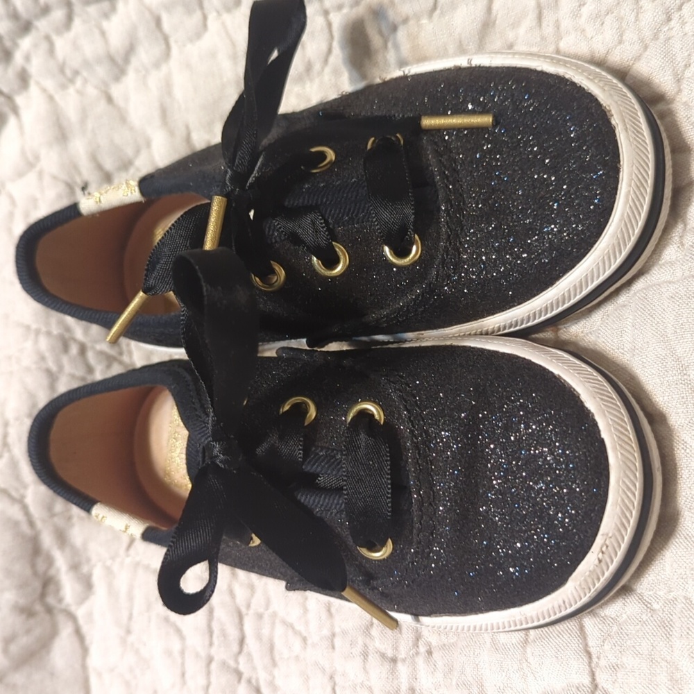 Kate Spade x Keds Black Sparkle Shoes